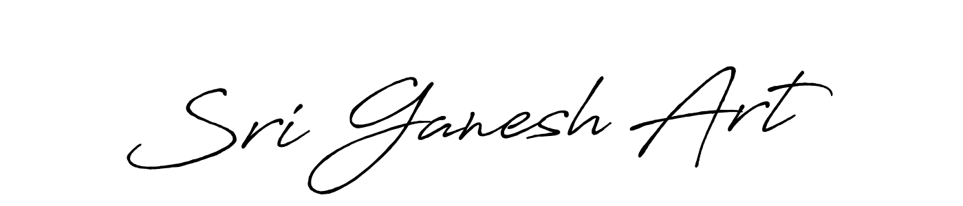 Use a signature maker to create a handwritten signature online. With this signature software, you can design (Antro_Vectra_Bolder) your own signature for name Sri Ganesh Art. Sri Ganesh Art signature style 7 images and pictures png