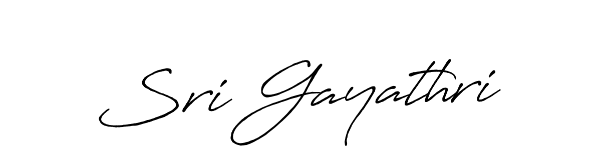 Sri Gayathri stylish signature style. Best Handwritten Sign (Antro_Vectra_Bolder) for my name. Handwritten Signature Collection Ideas for my name Sri Gayathri. Sri Gayathri signature style 7 images and pictures png