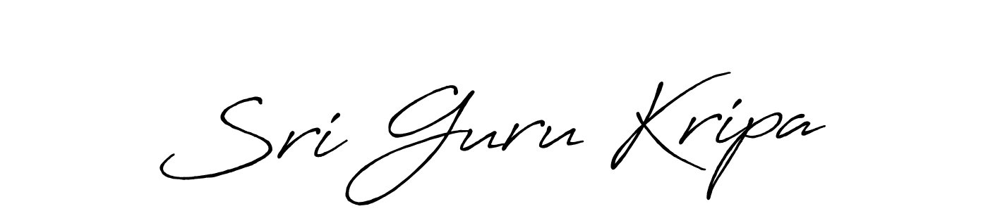 How to make Sri Guru Kripa signature? Antro_Vectra_Bolder is a professional autograph style. Create handwritten signature for Sri Guru Kripa name. Sri Guru Kripa signature style 7 images and pictures png