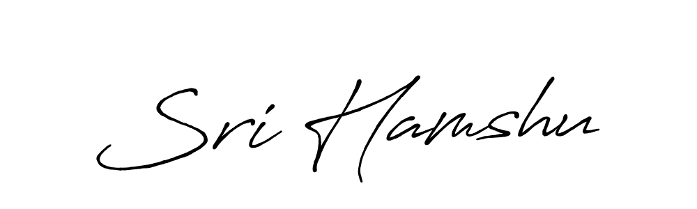Design your own signature with our free online signature maker. With this signature software, you can create a handwritten (Antro_Vectra_Bolder) signature for name Sri Hamshu. Sri Hamshu signature style 7 images and pictures png