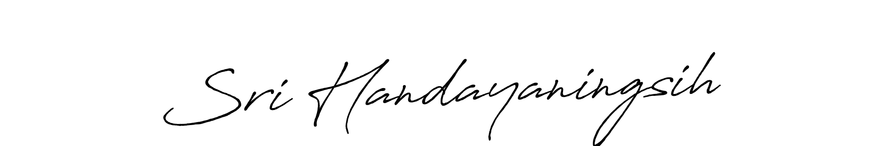 Once you've used our free online signature maker to create your best signature Antro_Vectra_Bolder style, it's time to enjoy all of the benefits that Sri Handayaningsih name signing documents. Sri Handayaningsih signature style 7 images and pictures png