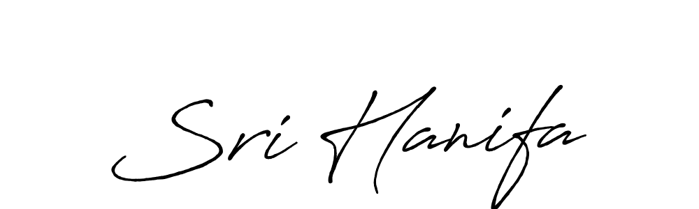 Sri Hanifa stylish signature style. Best Handwritten Sign (Antro_Vectra_Bolder) for my name. Handwritten Signature Collection Ideas for my name Sri Hanifa. Sri Hanifa signature style 7 images and pictures png