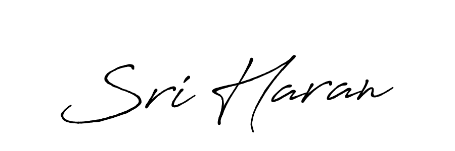 Also we have Sri Haran name is the best signature style. Create professional handwritten signature collection using Antro_Vectra_Bolder autograph style. Sri Haran signature style 7 images and pictures png