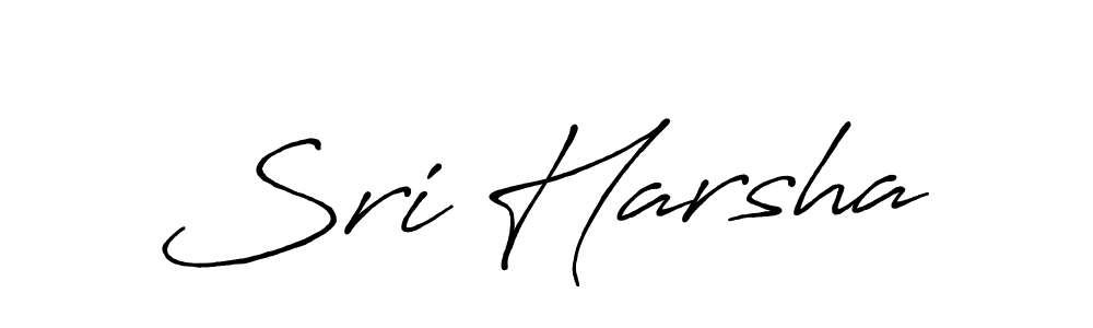 Use a signature maker to create a handwritten signature online. With this signature software, you can design (Antro_Vectra_Bolder) your own signature for name Sri Harsha. Sri Harsha signature style 7 images and pictures png