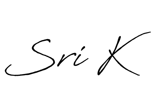 Also we have Sri K name is the best signature style. Create professional handwritten signature collection using Antro_Vectra_Bolder autograph style. Sri K signature style 7 images and pictures png