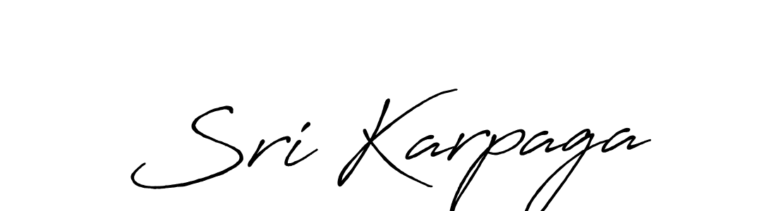 The best way (Antro_Vectra_Bolder) to make a short signature is to pick only two or three words in your name. The name Sri Karpaga include a total of six letters. For converting this name. Sri Karpaga signature style 7 images and pictures png