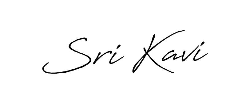 Make a beautiful signature design for name Sri Kavi. With this signature (Antro_Vectra_Bolder) style, you can create a handwritten signature for free. Sri Kavi signature style 7 images and pictures png