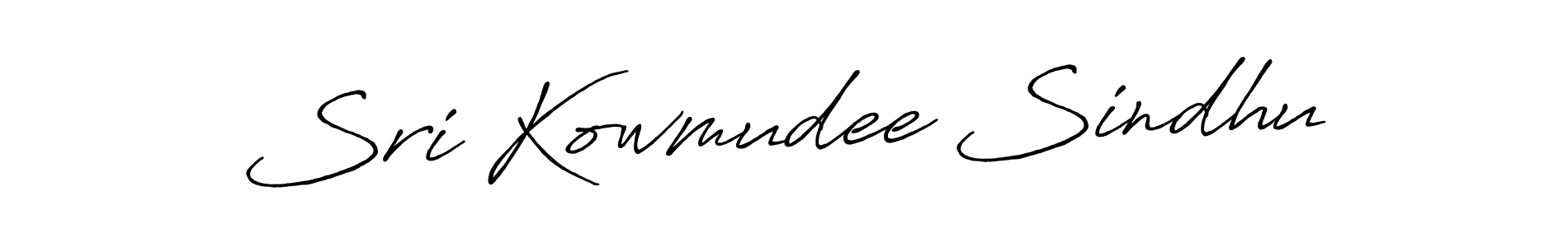 Design your own signature with our free online signature maker. With this signature software, you can create a handwritten (Antro_Vectra_Bolder) signature for name Sri Kowmudee Sindhu. Sri Kowmudee Sindhu signature style 7 images and pictures png