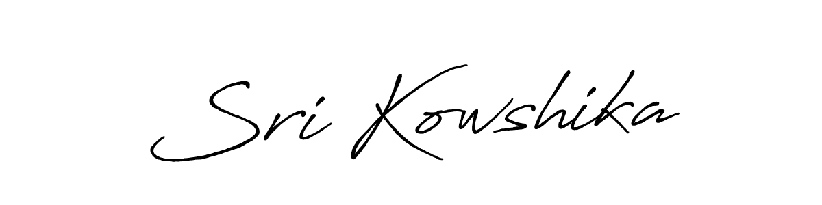 How to make Sri Kowshika signature? Antro_Vectra_Bolder is a professional autograph style. Create handwritten signature for Sri Kowshika name. Sri Kowshika signature style 7 images and pictures png