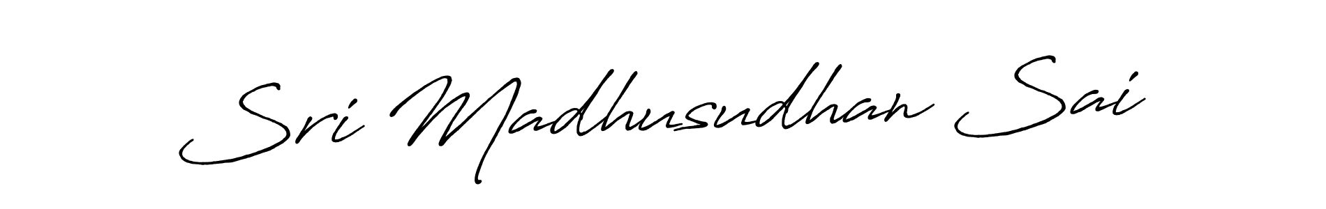 Also we have Sri Madhusudhan Sai name is the best signature style. Create professional handwritten signature collection using Antro_Vectra_Bolder autograph style. Sri Madhusudhan Sai signature style 7 images and pictures png