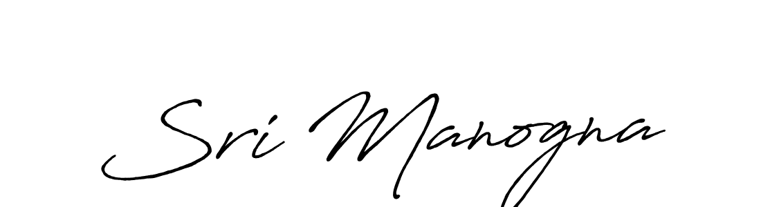 Similarly Antro_Vectra_Bolder is the best handwritten signature design. Signature creator online .You can use it as an online autograph creator for name Sri Manogna. Sri Manogna signature style 7 images and pictures png