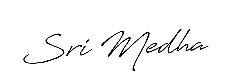 Create a beautiful signature design for name Sri Medha. With this signature (Antro_Vectra_Bolder) fonts, you can make a handwritten signature for free. Sri Medha signature style 7 images and pictures png