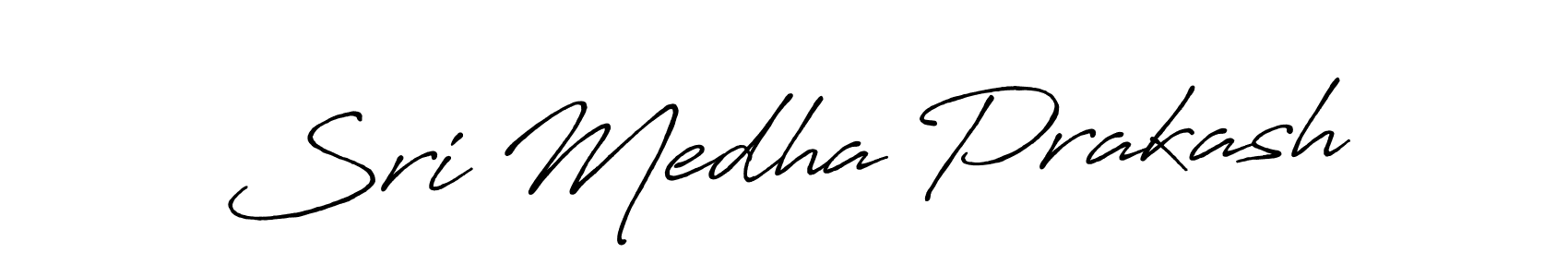 Create a beautiful signature design for name Sri Medha Prakash. With this signature (Antro_Vectra_Bolder) fonts, you can make a handwritten signature for free. Sri Medha Prakash signature style 7 images and pictures png