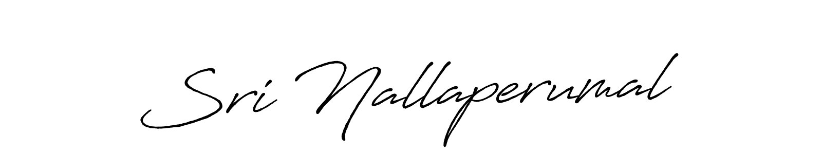 Create a beautiful signature design for name Sri Nallaperumal. With this signature (Antro_Vectra_Bolder) fonts, you can make a handwritten signature for free. Sri Nallaperumal signature style 7 images and pictures png