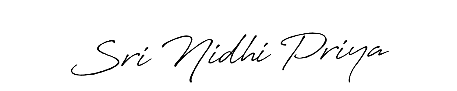 Once you've used our free online signature maker to create your best signature Antro_Vectra_Bolder style, it's time to enjoy all of the benefits that Sri Nidhi Priya name signing documents. Sri Nidhi Priya signature style 7 images and pictures png