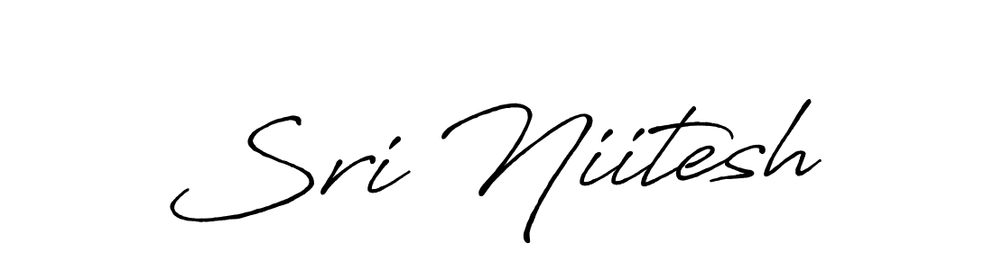 Sri Niitesh stylish signature style. Best Handwritten Sign (Antro_Vectra_Bolder) for my name. Handwritten Signature Collection Ideas for my name Sri Niitesh. Sri Niitesh signature style 7 images and pictures png