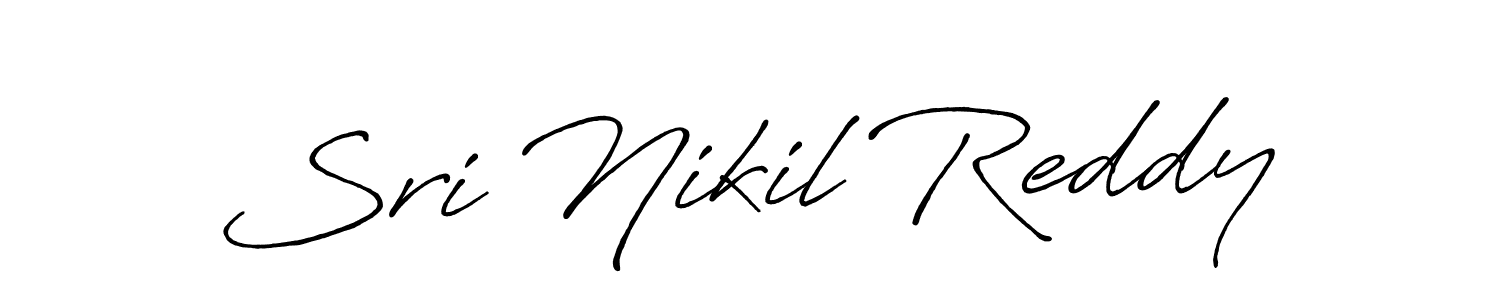 Design your own signature with our free online signature maker. With this signature software, you can create a handwritten (Antro_Vectra_Bolder) signature for name Sri Nikil Reddy. Sri Nikil Reddy signature style 7 images and pictures png