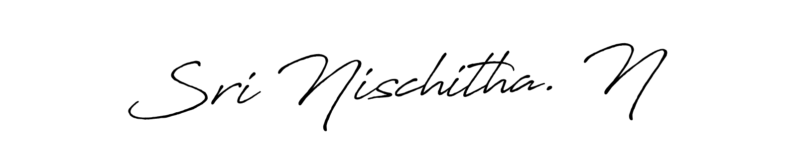 Make a beautiful signature design for name Sri Nischitha. N. With this signature (Antro_Vectra_Bolder) style, you can create a handwritten signature for free. Sri Nischitha. N signature style 7 images and pictures png