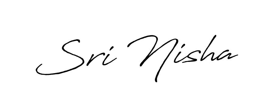 Create a beautiful signature design for name Sri Nisha. With this signature (Antro_Vectra_Bolder) fonts, you can make a handwritten signature for free. Sri Nisha signature style 7 images and pictures png