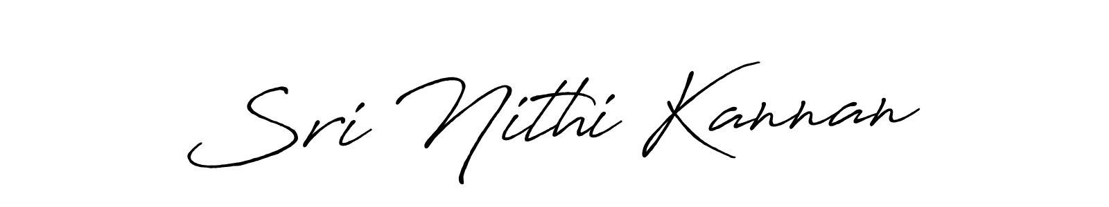 Use a signature maker to create a handwritten signature online. With this signature software, you can design (Antro_Vectra_Bolder) your own signature for name Sri Nithi Kannan. Sri Nithi Kannan signature style 7 images and pictures png