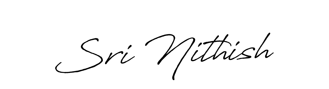 Sri Nithish stylish signature style. Best Handwritten Sign (Antro_Vectra_Bolder) for my name. Handwritten Signature Collection Ideas for my name Sri Nithish. Sri Nithish signature style 7 images and pictures png