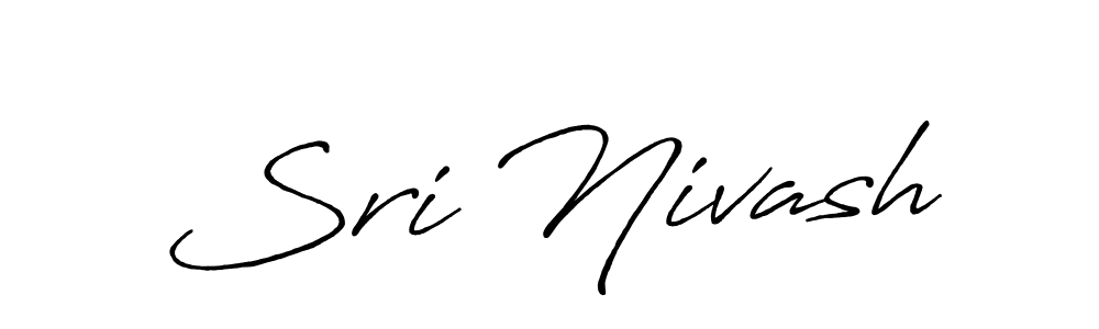 Also You can easily find your signature by using the search form. We will create Sri Nivash name handwritten signature images for you free of cost using Antro_Vectra_Bolder sign style. Sri Nivash signature style 7 images and pictures png