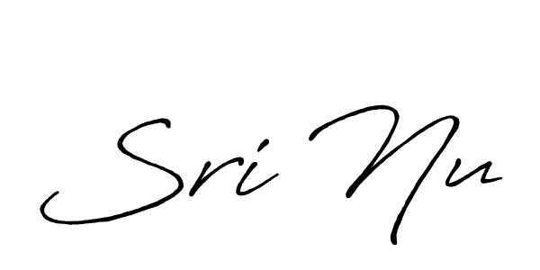 Also You can easily find your signature by using the search form. We will create Sri Nu name handwritten signature images for you free of cost using Antro_Vectra_Bolder sign style. Sri Nu signature style 7 images and pictures png