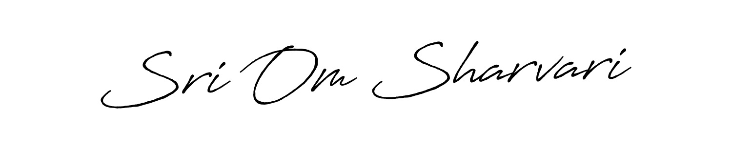 Use a signature maker to create a handwritten signature online. With this signature software, you can design (Antro_Vectra_Bolder) your own signature for name Sri Om Sharvari. Sri Om Sharvari signature style 7 images and pictures png