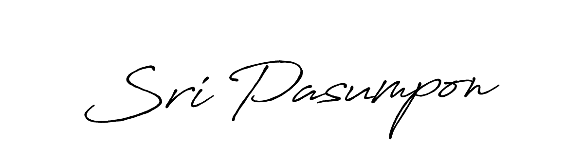 How to make Sri Pasumpon signature? Antro_Vectra_Bolder is a professional autograph style. Create handwritten signature for Sri Pasumpon name. Sri Pasumpon signature style 7 images and pictures png