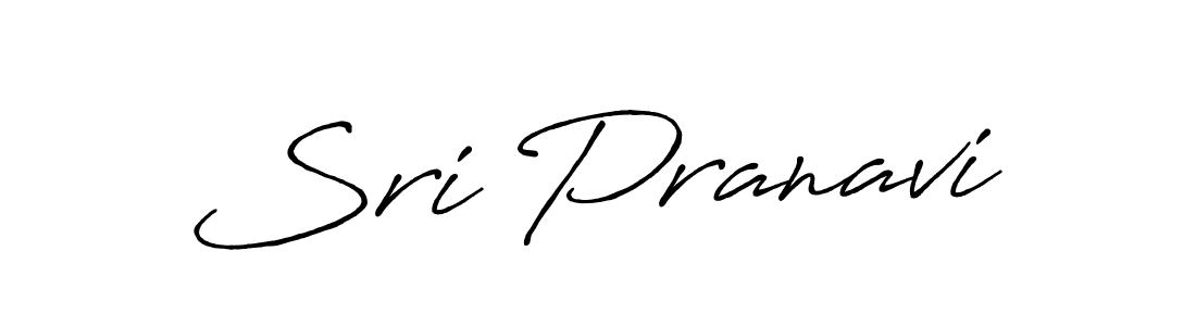 How to make Sri Pranavi signature? Antro_Vectra_Bolder is a professional autograph style. Create handwritten signature for Sri Pranavi name. Sri Pranavi signature style 7 images and pictures png