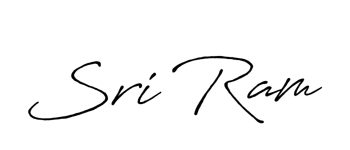 Sri Ram stylish signature style. Best Handwritten Sign (Antro_Vectra_Bolder) for my name. Handwritten Signature Collection Ideas for my name Sri Ram. Sri Ram signature style 7 images and pictures png