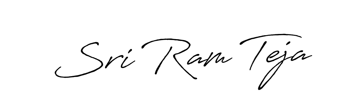 Also we have Sri Ram Teja name is the best signature style. Create professional handwritten signature collection using Antro_Vectra_Bolder autograph style. Sri Ram Teja signature style 7 images and pictures png