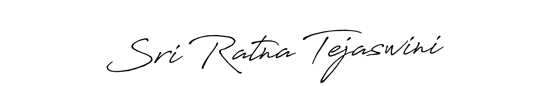 Make a beautiful signature design for name Sri Ratna Tejaswini. With this signature (Antro_Vectra_Bolder) style, you can create a handwritten signature for free. Sri Ratna Tejaswini signature style 7 images and pictures png