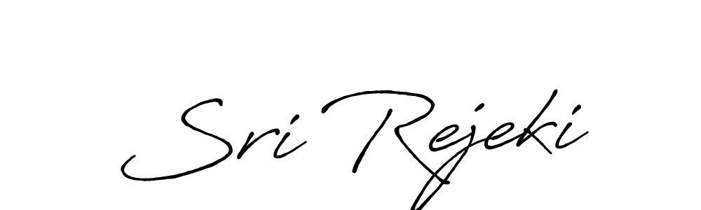 Once you've used our free online signature maker to create your best signature Antro_Vectra_Bolder style, it's time to enjoy all of the benefits that Sri Rejeki name signing documents. Sri Rejeki signature style 7 images and pictures png