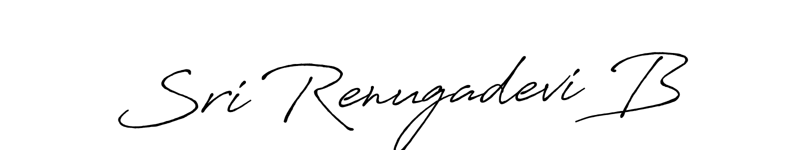 Also we have Sri Renugadevi B name is the best signature style. Create professional handwritten signature collection using Antro_Vectra_Bolder autograph style. Sri Renugadevi B signature style 7 images and pictures png