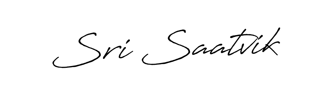 Also we have Sri Saatvik name is the best signature style. Create professional handwritten signature collection using Antro_Vectra_Bolder autograph style. Sri Saatvik signature style 7 images and pictures png