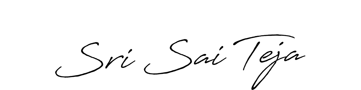 Sri Sai Teja stylish signature style. Best Handwritten Sign (Antro_Vectra_Bolder) for my name. Handwritten Signature Collection Ideas for my name Sri Sai Teja. Sri Sai Teja signature style 7 images and pictures png