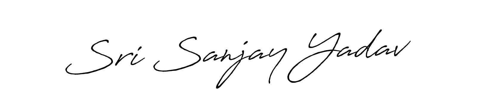 The best way (Antro_Vectra_Bolder) to make a short signature is to pick only two or three words in your name. The name Sri Sanjay Yadav include a total of six letters. For converting this name. Sri Sanjay Yadav signature style 7 images and pictures png