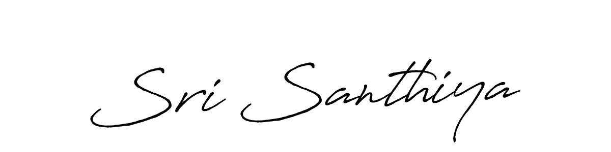 Design your own signature with our free online signature maker. With this signature software, you can create a handwritten (Antro_Vectra_Bolder) signature for name Sri Santhiya. Sri Santhiya signature style 7 images and pictures png