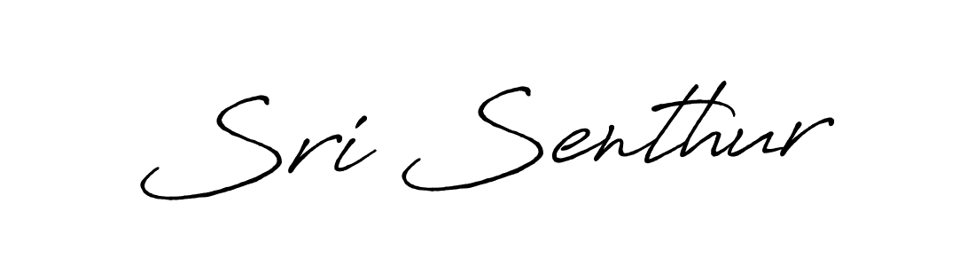 How to make Sri Senthur name signature. Use Antro_Vectra_Bolder style for creating short signs online. This is the latest handwritten sign. Sri Senthur signature style 7 images and pictures png
