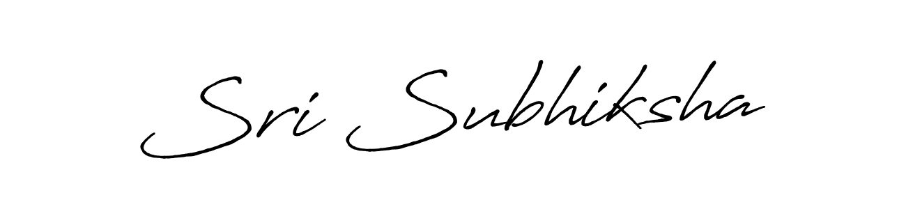 Make a beautiful signature design for name Sri Subhiksha. With this signature (Antro_Vectra_Bolder) style, you can create a handwritten signature for free. Sri Subhiksha signature style 7 images and pictures png