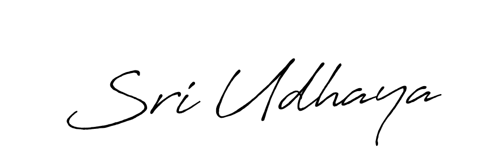 Create a beautiful signature design for name Sri Udhaya. With this signature (Antro_Vectra_Bolder) fonts, you can make a handwritten signature for free. Sri Udhaya signature style 7 images and pictures png