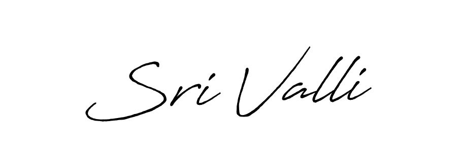 How to make Sri Valli name signature. Use Antro_Vectra_Bolder style for creating short signs online. This is the latest handwritten sign. Sri Valli signature style 7 images and pictures png