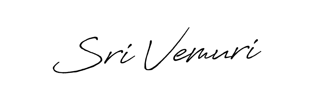 Sri Vemuri stylish signature style. Best Handwritten Sign (Antro_Vectra_Bolder) for my name. Handwritten Signature Collection Ideas for my name Sri Vemuri. Sri Vemuri signature style 7 images and pictures png