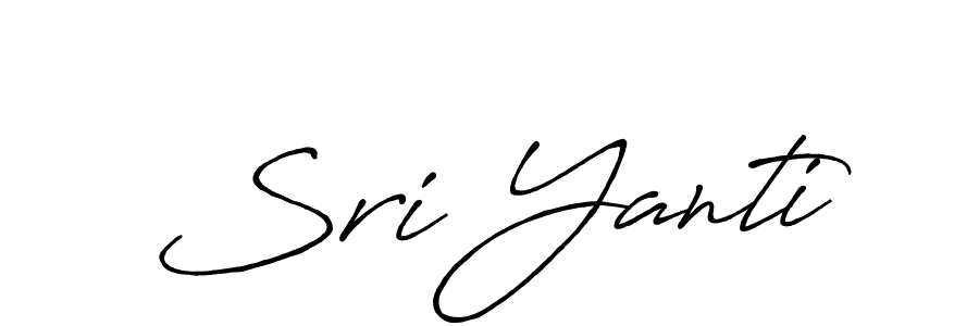 Design your own signature with our free online signature maker. With this signature software, you can create a handwritten (Antro_Vectra_Bolder) signature for name Sri Yanti. Sri Yanti signature style 7 images and pictures png