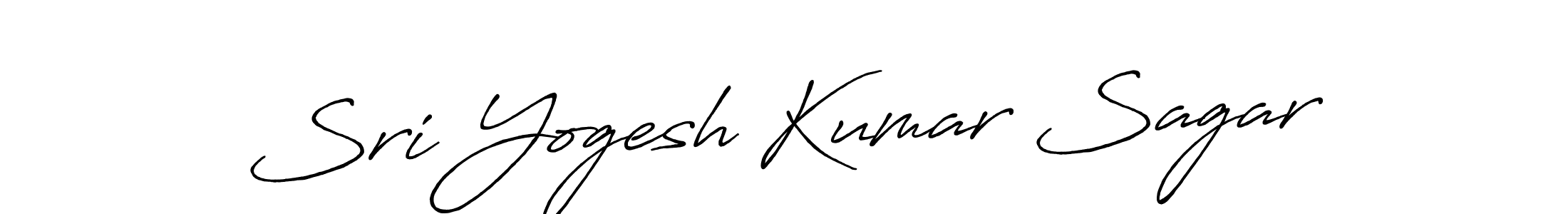 Make a beautiful signature design for name Sri Yogesh Kumar Sagar. With this signature (Antro_Vectra_Bolder) style, you can create a handwritten signature for free. Sri Yogesh Kumar Sagar signature style 7 images and pictures png