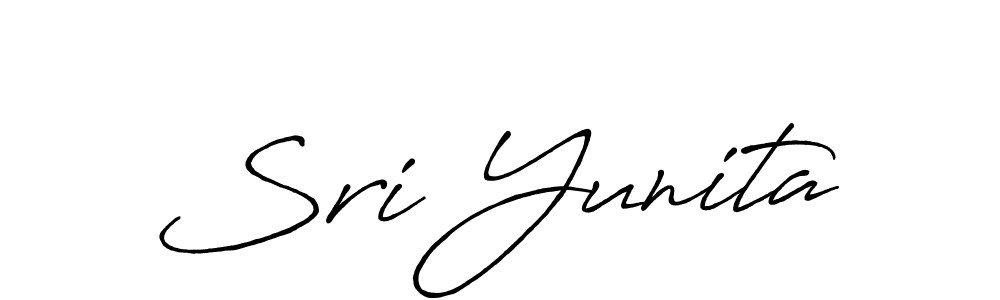 Design your own signature with our free online signature maker. With this signature software, you can create a handwritten (Antro_Vectra_Bolder) signature for name Sri Yunita. Sri Yunita signature style 7 images and pictures png