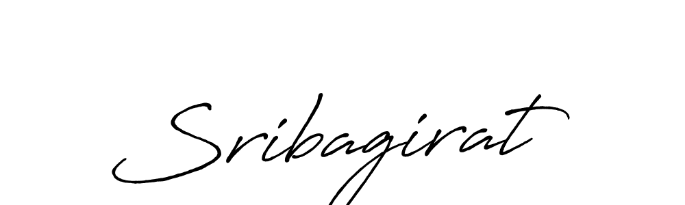 Use a signature maker to create a handwritten signature online. With this signature software, you can design (Antro_Vectra_Bolder) your own signature for name Sribagirat. Sribagirat signature style 7 images and pictures png