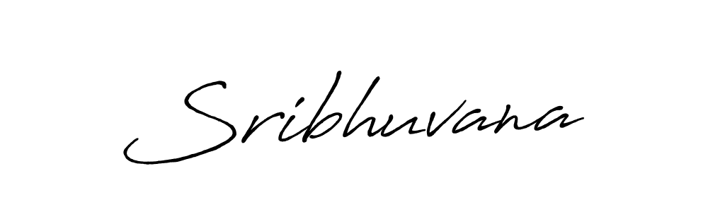 Create a beautiful signature design for name Sribhuvana. With this signature (Antro_Vectra_Bolder) fonts, you can make a handwritten signature for free. Sribhuvana signature style 7 images and pictures png