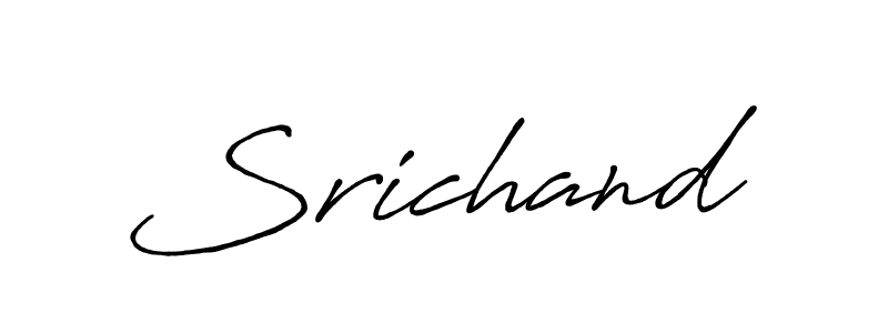 Make a beautiful signature design for name Srichand. With this signature (Antro_Vectra_Bolder) style, you can create a handwritten signature for free. Srichand signature style 7 images and pictures png